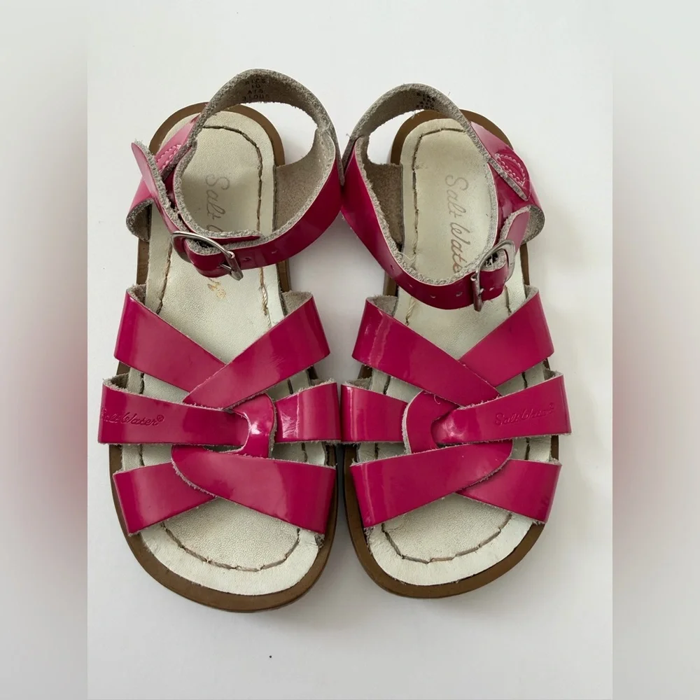Toddler hot pink salt water sandals
